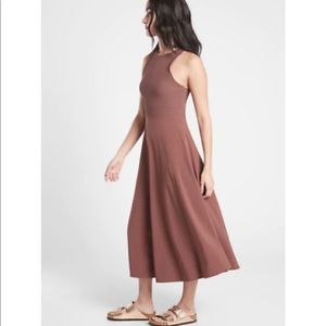 Athleta Winona MIDI Support Dress - Hearth Rose
